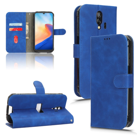 For Blackview BV7200 Skin Feel Magnetic Flip Leather Phone Case(Blue)