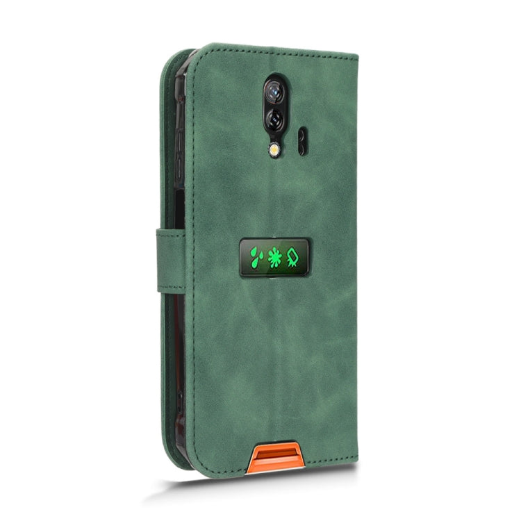 For Blackview BV7200 Skin Feel Magnetic Flip Leather Phone Case(Green)