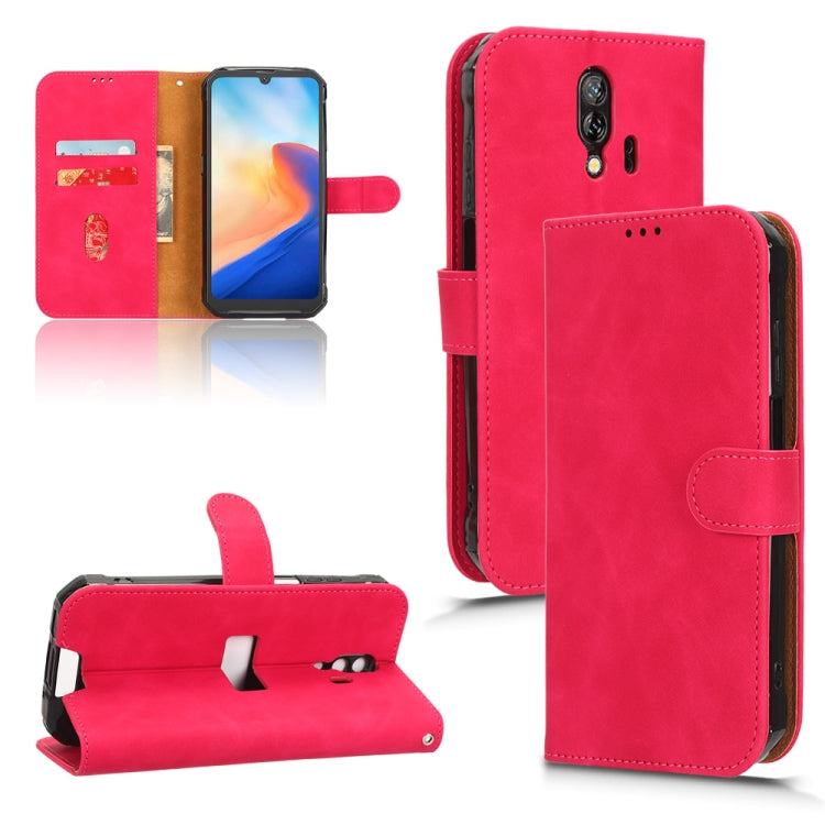 For Blackview BV7200 Skin Feel Magnetic Flip Leather Phone Case(Rose Red)