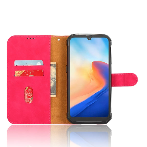 For Blackview BV7200 Skin Feel Magnetic Flip Leather Phone Case(Rose Red)