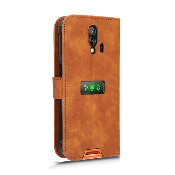 For Blackview BV7200 Skin Feel Magnetic Flip Leather Phone Case(Brown)