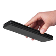 For vivo X90 Pro+ 5G Carbon Fiber Texture Flip Leather Phone Case(Black)