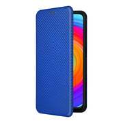 For Ulefone Note 14 Carbon Fiber Texture Flip Leather Phone Case(Blue)