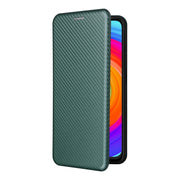 For Ulefone Note 14 Carbon Fiber Texture Flip Leather Phone Case(Green)