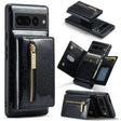 For Google Pixel 7 Pro DG.MING M3 Series Glitter Powder Card Bag Leather Case(Black) - free shipping - PMC TechLife - Order now!