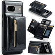 For Google Pixel 7A DG.MING M3 Series Glitter Powder Card Bag Leather Case(Black) - free shipping - PMC TechLife - Order now!