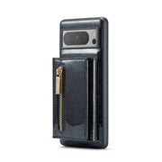 For Google Pixel 8 Pro DG.MING M3 Series Glitter Powder Card Bag Leather Case(Black)