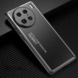 For vivo X90 Pro Frosted Metal Phone Case(Black) - vivo Cases by PMC TechLife | Online Shopping South Africa | PMC TechLife