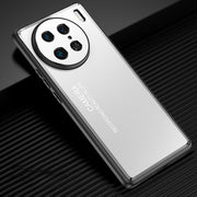 For vivo X90 Pro Frosted Metal Phone Case(Silver)
