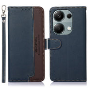 For Xiaomi Redmi Note 13 Pro 4G / POCO M6 Pro 4G KHAZNEH Litchi Texture Leather RFID Phone Case(Blue)