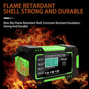 Motorcycle / Car Battery Smart Charger with LCD Screen, Plug Type:JP Plug