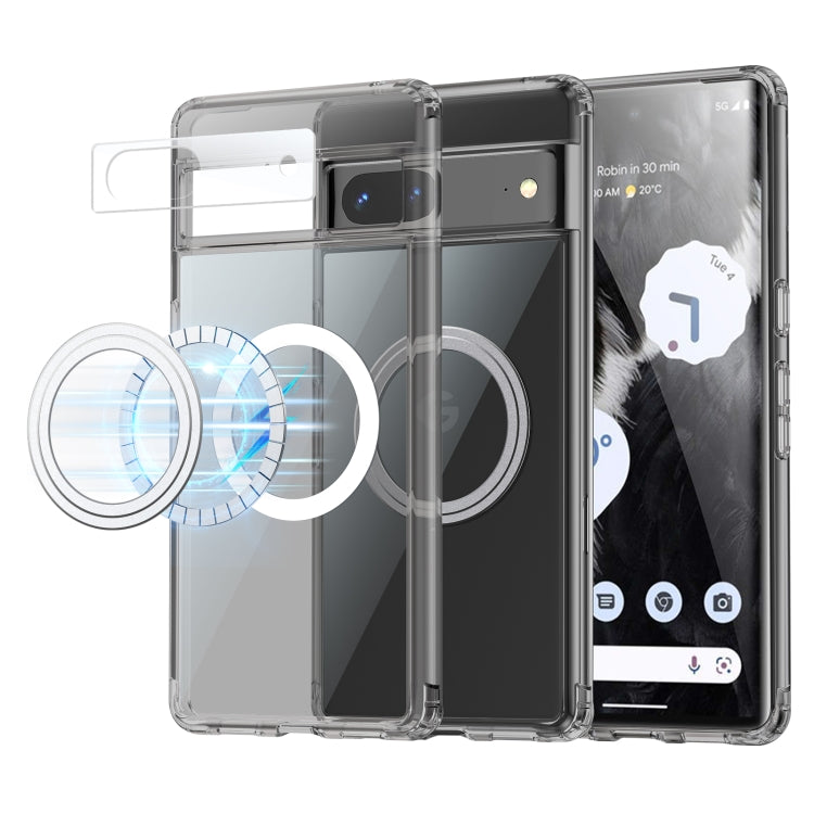 For Google Pixel 7 Transparent Frosted MagSafe Phone Case