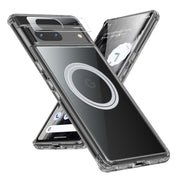 For Google Pixel 7 Transparent Frosted MagSafe Phone Case