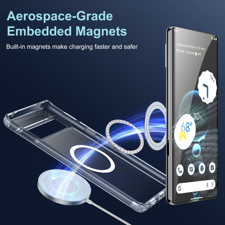 For Google Pixel 7 Transparent Frosted MagSafe Phone Case