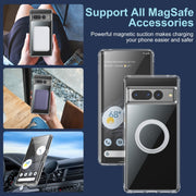 For Google Pixel 7 Transparent Frosted MagSafe Phone Case
