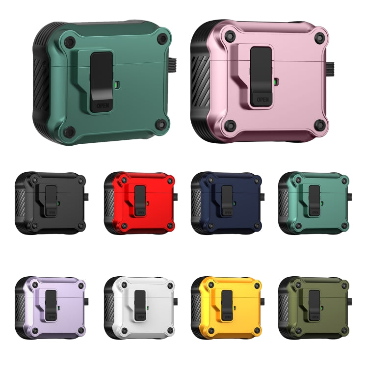 For AirPods 3 Eagle Shockproof Earphone Protective Case with Switch(Army Green)