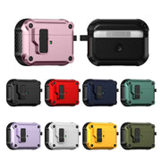 For AirPods Pro Eagle Shockproof Earphone Protective Case with Switch(Army Green)