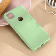 For Google Pixel 4a Pure Color Liquid Silicone Shockproof Full Coverage Case(Green)