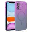 For iPhone 11 Liquid TPU Silicone Gradient MagSafe Phone Case(Purple) - iPhone 11 Cases by PMC TechLife | Online Shopping South Africa | PMC TechLife