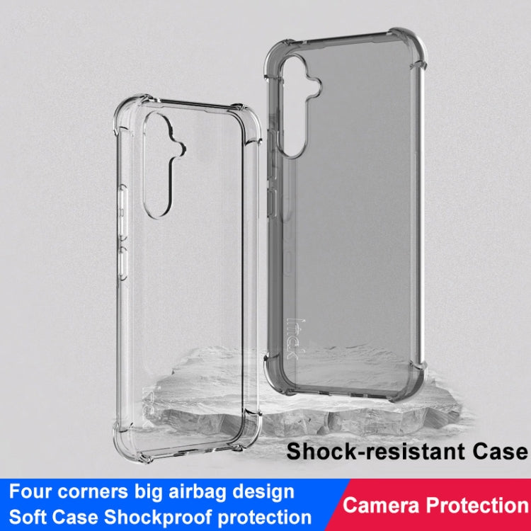 For Samsung Galaxy A54 5G imak Shockproof Airbag TPU Phone Case(Transparent Black)