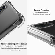 For Samsung Galaxy A54 5G imak Shockproof Airbag TPU Phone Case(Transparent Black)