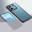 For Xiaomi Redmi Note 13 Pro Armor Clear TPU Hard PC Phone Case(Matte Black) - Note 13 Pro Cases by PMC TechLife | Online Shopping South Africa | PMC TechLife | Buy Now Pay Later Mobicred