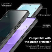 For Xiaomi Redmi Note 13 Pro Armor Clear TPU Hard PC Phone Case(Matte Black)
