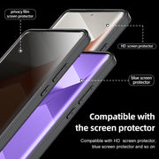 For Xiaomi Redmi Note 13 Pro+ Armor Clear TPU Hard PC Phone Case(Matte Black)