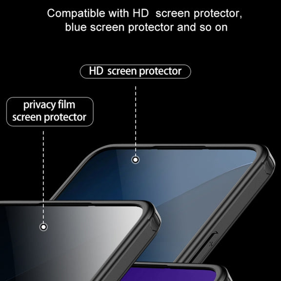 For Xiaomi Redmi K70 Armor Clear TPU Hard PC Phone Case(Matte Black)