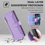 For Motorola Edge X30 Sheep Texture Cross-body Zipper Wallet Leather Phone Case(Purple)