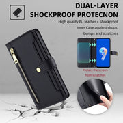 For ASUS Zenfone 9 / Zenfone 9Z Sheep Texture Cross-body Zipper Wallet Leather Phone Case(Black)