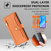 For Huawei P Smart Z / Enjoy 10 Plus Sheep Texture Cross-body Zipper Wallet Leather Phone Case(Orange)