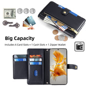 For Huawei Mate 50 Sheep Texture Cross-body Zipper Wallet Leather Phone Case(Black)