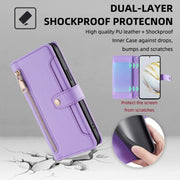 For Huawei Nova 10 SE Sheep Texture Cross-body Zipper Wallet Leather Phone Case(Purple)