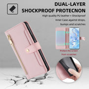 For Honor 80 Sheep Texture Cross-body Zipper Wallet Leather Phone Case(Pink)