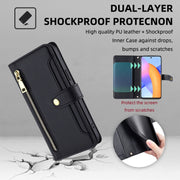 For Honor 10X Lite Sheep Texture Cross-body Zipper Wallet Leather Phone Case(Black)