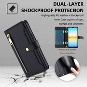 For Sony Xperia Ace III Sheep Texture Cross-body Zipper Wallet Leather Phone Case(Black)