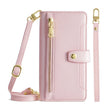 For OnePlus 10 Pro 5G Sheep Texture Cross-body Zipper Wallet Leather Phone Case(Pink) - OnePlus Cases by PMC TechLife | Online Shopping South Africa | PMC TechLife | Buy Now Pay Later Mobicred