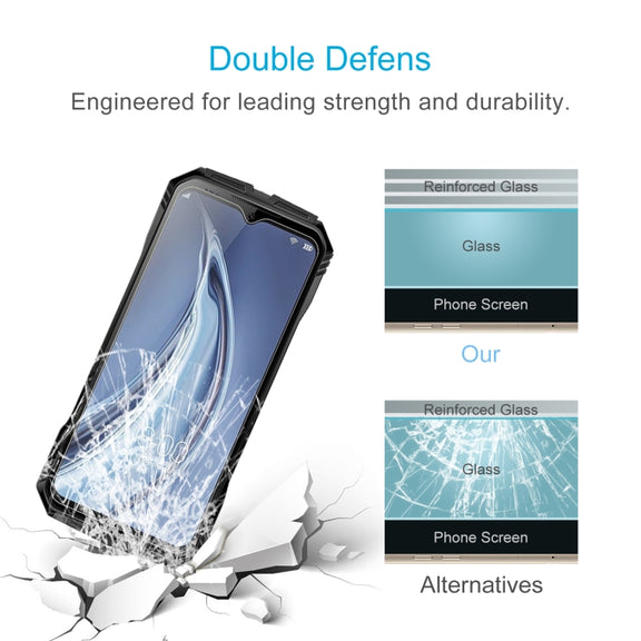 For Doogee S100 Pro 10 PCS 0.26mm 9H 2.5D Tempered Glass Film