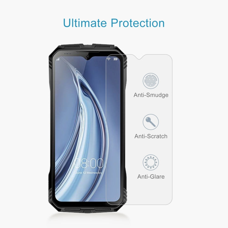 For Doogee S100 Pro 50 PCS 0.26mm 9H 2.5D Tempered Glass Film