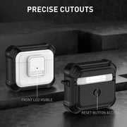 For AirPods 3 TPU + PC Shockproof Earphone Protective Case with Switch(Purple)