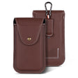 For 6.7 inch Mobile Phone PU Waist Bag(Brown) -  by PMC TechLife | Online Shopping South Africa | PMC TechLife