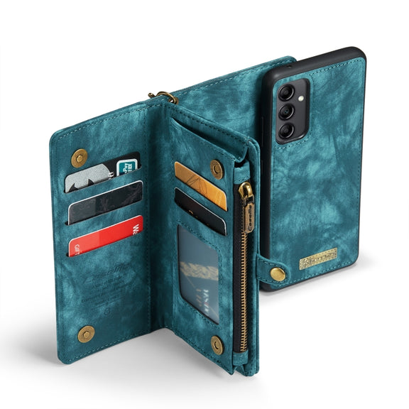 For Samsung Galaxy A14 5G CaseMe 008 Detachable Multifunctional Leather Phone Case(Blue)