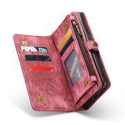 For Samsung Galaxy A14 5G CaseMe 008 Detachable Multifunctional Leather Phone Case(Red)