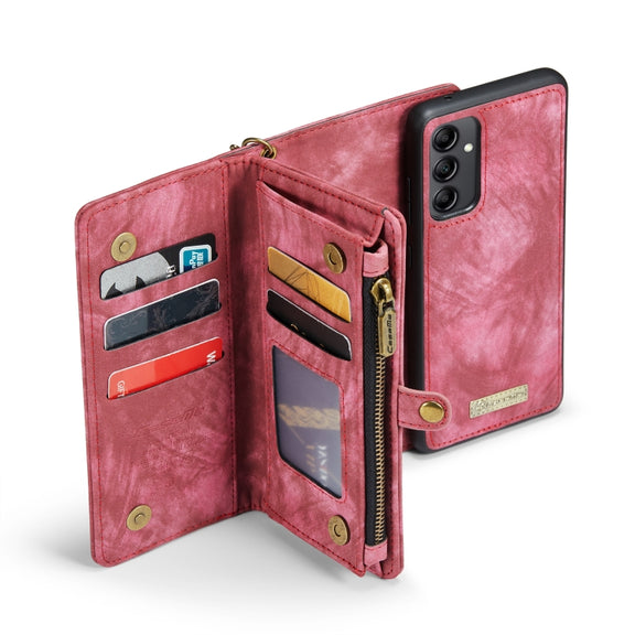 For Samsung Galaxy A14 5G CaseMe 008 Detachable Multifunctional Leather Phone Case(Red)