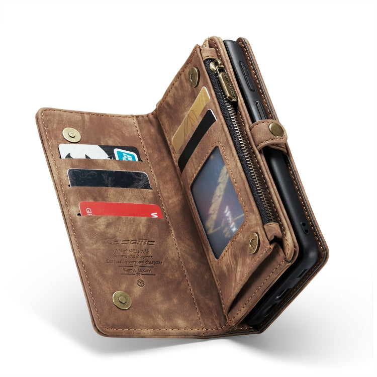 For Samsung Galaxy A14 5G CaseMe 008 Detachable Multifunctional Leather Phone Case(Brown)