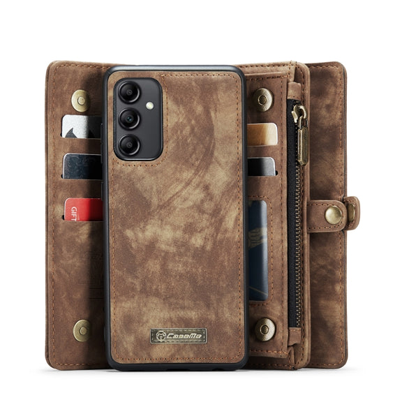 For Samsung Galaxy A14 5G CaseMe 008 Detachable Multifunctional Leather Phone Case(Brown)