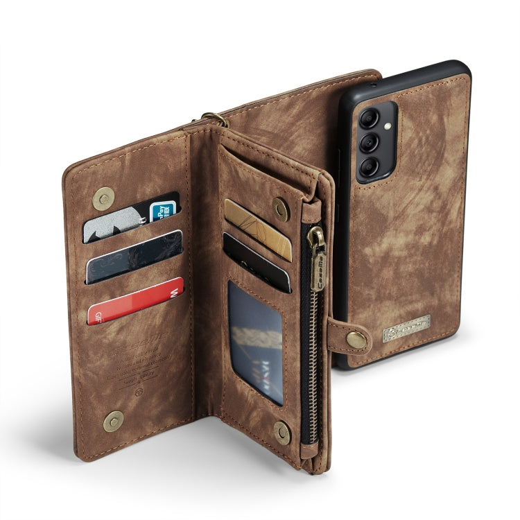 For Samsung Galaxy A14 5G CaseMe 008 Detachable Multifunctional Leather Phone Case(Brown)