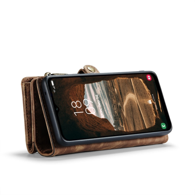 For Samsung Galaxy A14 5G CaseMe 008 Detachable Multifunctional Leather Phone Case(Brown)