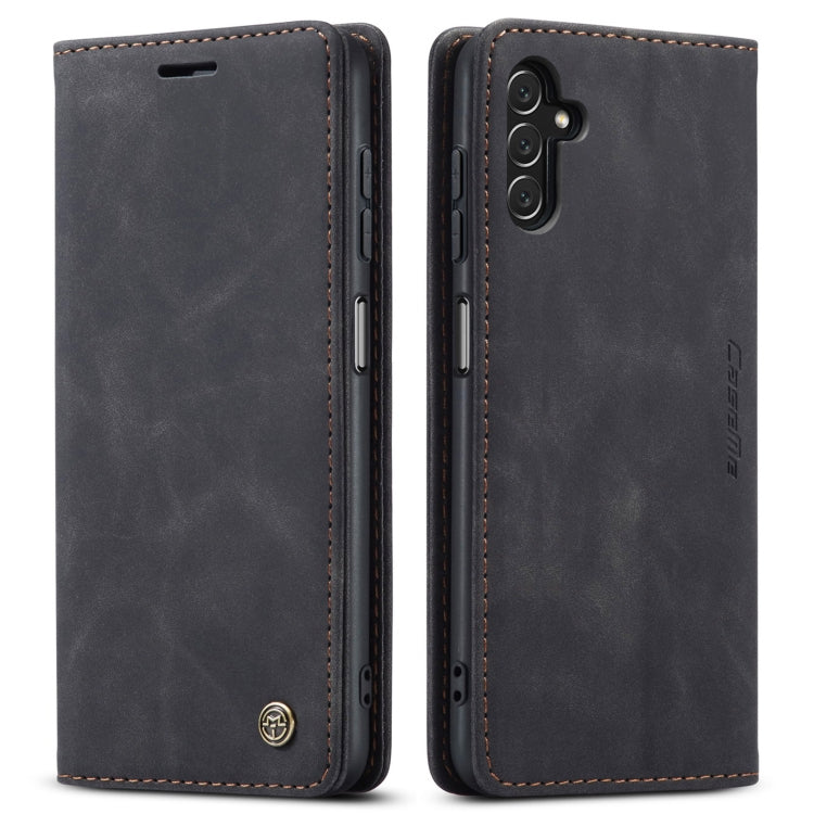 For Samsung Galaxy A14 5G CaseMe 013 Multifunctional Horizontal Flip Leather Phone Case(Black)